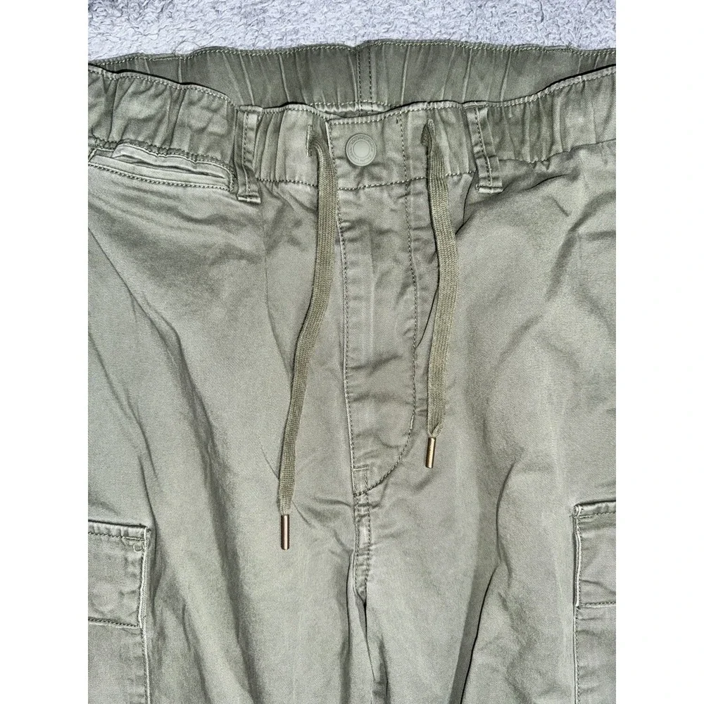 Polo Ralph Lauren Cargo Pants 35x30 Green Twill Slim Fit Trouser Stretch *READ